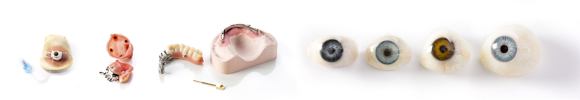 individuell angefertigte Augen, Ohren, Nasen für Krebspatienten, bei angeboren Defekten oder nach Unfällen